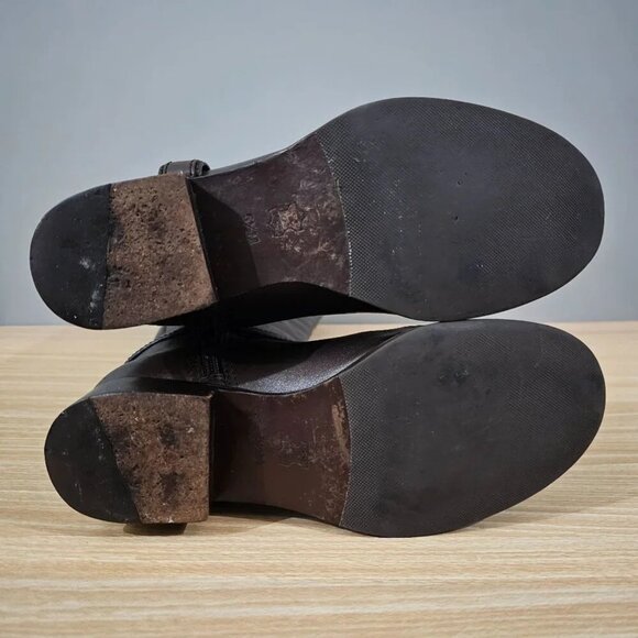 Tory Burch Bristol Knee High Boot Women 5.5 Brown Leather Riding Equestrian Fall - Picture 13 of 15